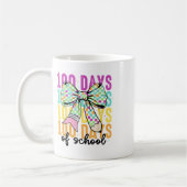 100 Days of School Girls Coquette Bow 100e dag Koffiemok (Links)