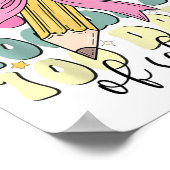 100 Days of School Girls Coquette Bow 100e dag Poster (Hoek)