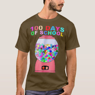 100 Days Of School Gumball Machine For Kids Or Tea T-shirt