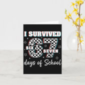 100 Days Of School I Survived 67 Days Of School Te Kaart (Gele Bloem)