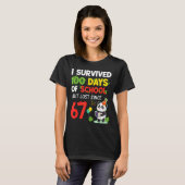 100 Days Of School I Survived But Lost Since 67 Me T-shirt (Voorkant volledig)
