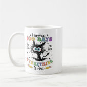 100 Days Of School It's Fine I'm Fine Everythings  Koffiemok (Links)