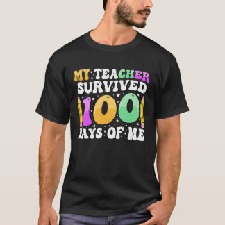 100 Days of School Kids 100th Day of School Costum T-shirt