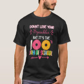 100 Days Of School Kindergarten Donut For Students T-shirt (Voorkant)