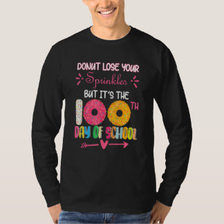 100 Days Of School Kindergarten Donut For Students T-shirt
