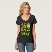 100 Days of School Kiwi Funny Food Fruit Lover Tea T-shirt (Voorkant volledig)