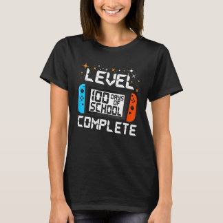 100 Days of School Level Complete Video Games Game T-shirt