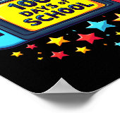 100 Days of School Level ontgrendelde gamer jongen Poster (Hoek)