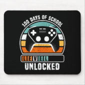 100 Days Of School Level Unlocked Funny Gamers Boy Muismat (Voorkant)