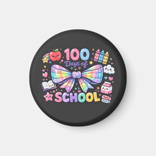 100 Days Of School Magneet (Voorkant)