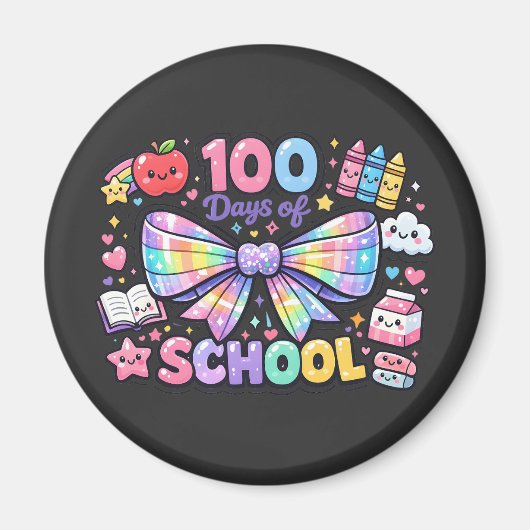 100 Days Of School Magneet (Voorkant)