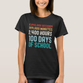 100 Days of School Math T-shirt (Voorkant)