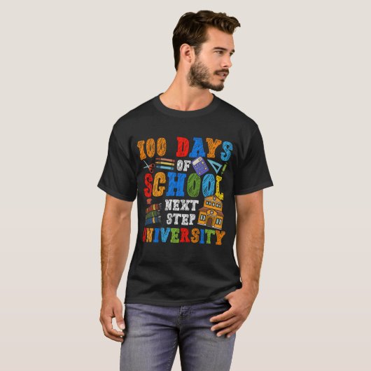 100 Days of School Net Step University T-shirt (Voorkant volledig)