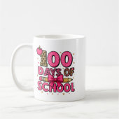 100 Days Of School Nk Coquette Bow Girls 100th Day Koffiemok (Links)