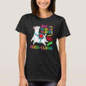100 Days Of School No Prob-Llama Funny Llama 100th T-shirt (Voorkant)