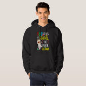 100 Days Of School No Prob Llama Funny Llama Sayin Hoodie (Voorkant volledig)