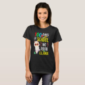 100 Days Of School No Prob Llama Funny Llama Sayin T-shirt (Voorkant volledig)