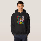 100 days of school no prob llama hoodie (Voorkant volledig)