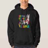 100 days of school no prob llama hoodie (Voorkant)
