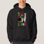 100 Days Of School No Prob-llama Llama Teacher 100 Hoodie (Voorkant)