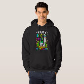 100 Days Of School No Prob Llama Llama Teacher 100 Hoodie (Voorkant volledig)
