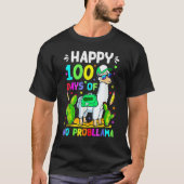 100 Days Of School No Prob Llama Llama Teacher 100 T-shirt (Voorkant)