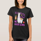 100 Days Of School No Prob Llama Llama Teacher 100 T-shirt (Voorkant)