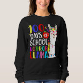 100 Days Of School No Prob Llama Llama Teacher 100 Trui (Voorkant)