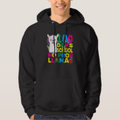 100 Days Of School No Prob-llama Llama Teacher And Hoodie (Voorkant)