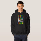 100 Days Of School No Prob-llama Llama Teacher And Hoodie (Voorkant volledig)