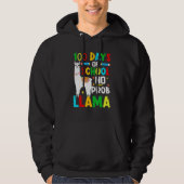 100 Days Of School No Prob-llama Llama Teacher And Hoodie (Voorkant)