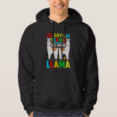 100 Days Of School No Prob-llama Llama Teacher And Hoodie (Voorkant)