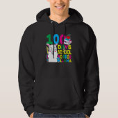 100 Days Of School No Prob-llama Llama Teacher And Hoodie (Voorkant)