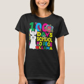 100 Days Of School No Prob-llama Llama Teacher And T-shirt (Voorkant)