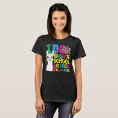 100 Days Of School No Prob-llama Llama Teacher And T-shirt (Voorkant volledig)