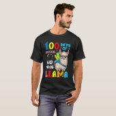 100 Days Of School No Prob llama Llama Teacher And T-shirt (Voorkant volledig)