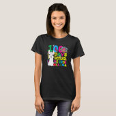 100 Days Of School No Prob llama Llama Teacher And T-shirt (Voorkant volledig)