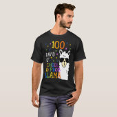 100 Days Of School No Prob llama Llama Teacher And T-shirt (Voorkant volledig)