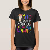 100 Days Of School No Prob Llama Llama Teacher And T-shirt (Voorkant)