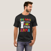 100 Days Of School No Prob llama Llama Teacher And T-shirt (Voorkant volledig)