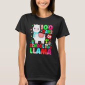 100 Days Of School No Prob Llama Llama Teacher And T-shirt (Voorkant)