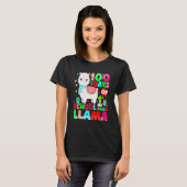 100 Days Of School No Prob Llama Llama Teacher And T-shirt (Voorkant volledig)