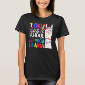 100 Days Of School No Prob Llama Llama Teacher And T-shirt (Voorkant)