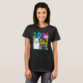 100 Days Of School No Prob-llama Llama Teacher And T-shirt (Voorkant volledig)