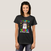 100 Days Of School No Prob-llama Llama Teacher And T-shirt (Voorkant volledig)