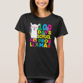 100 Days Of School No Prob-llama Llama Teacher And T-shirt (Voorkant)