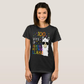 100 Days Of School No Prob llama Llama Teacher And T-shirt (Voorkant volledig)