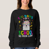 100 Days Of School No Prob-llama Llama Teacher And Trui (Voorkant)