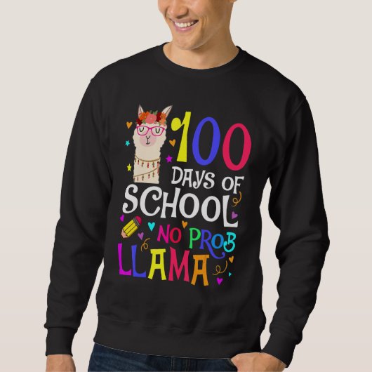 100 Days Of School No Prob Llama Llama Teacher And Trui (Voorkant)