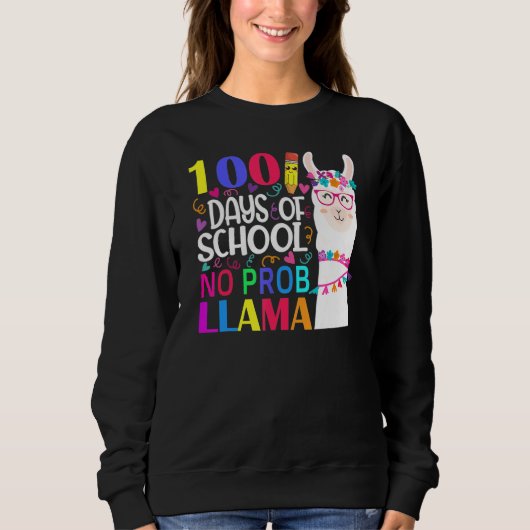 100 Days Of School No Prob Llama Llama Teacher And Trui (Voorkant)